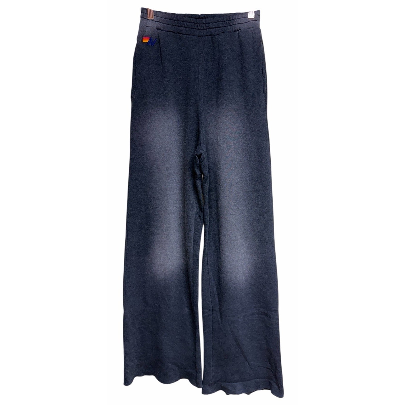 Aviator Nation Wide Leg Pocket Sweatpants Faded Smoke Women's Size Medium